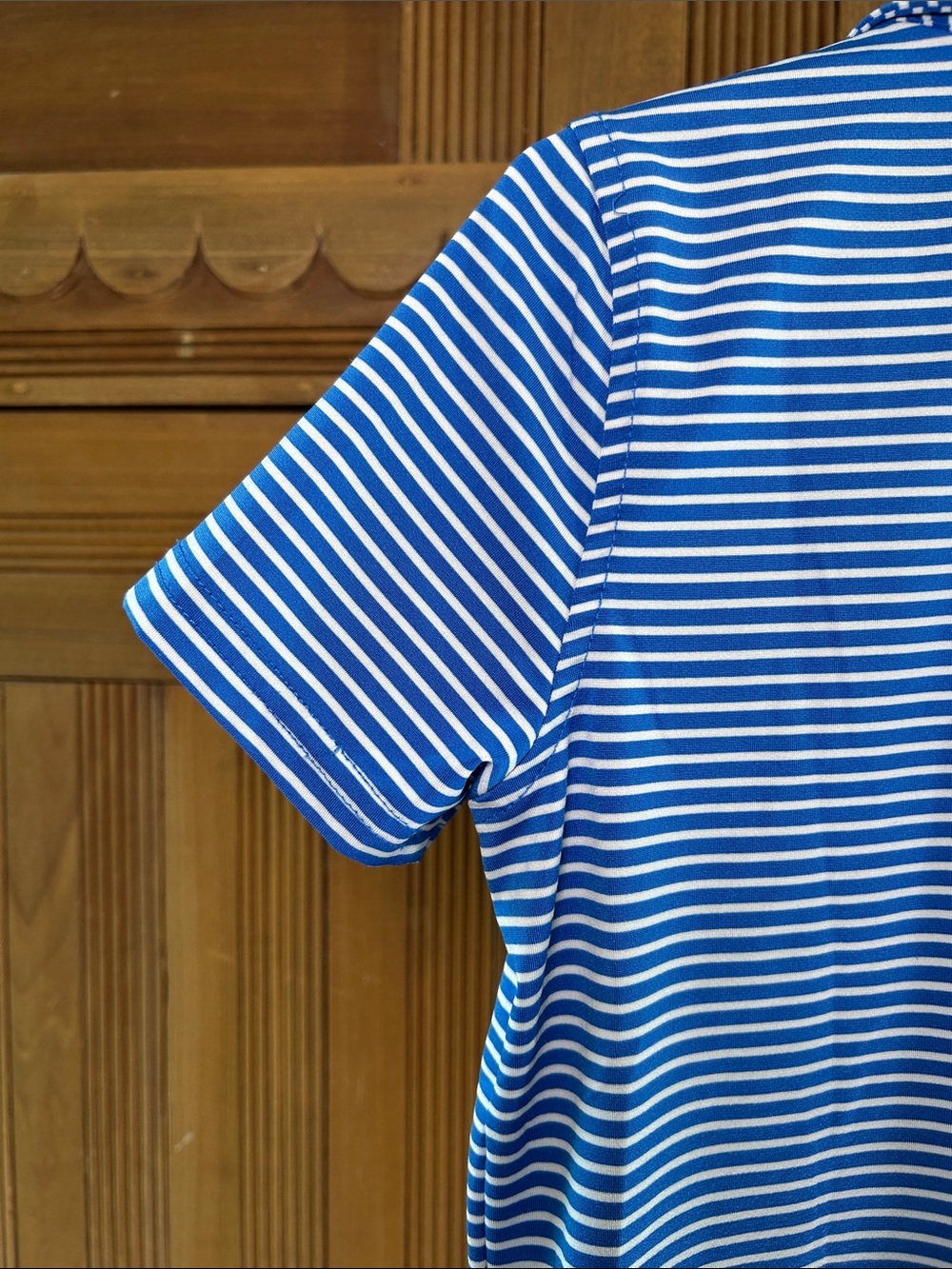 Vineyard Vines On the Go Sankaty Blue & White Striped Polo Shirt - Kids Size 5 - Picture 11 of 12